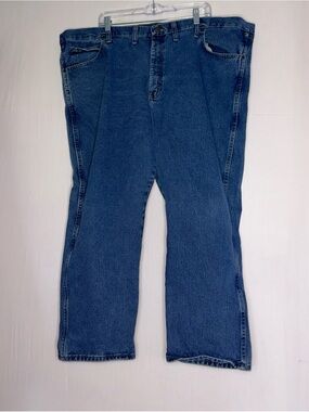 Wrangler Rugged Men's Straight-Leg Blue Denim Jeans 48x28